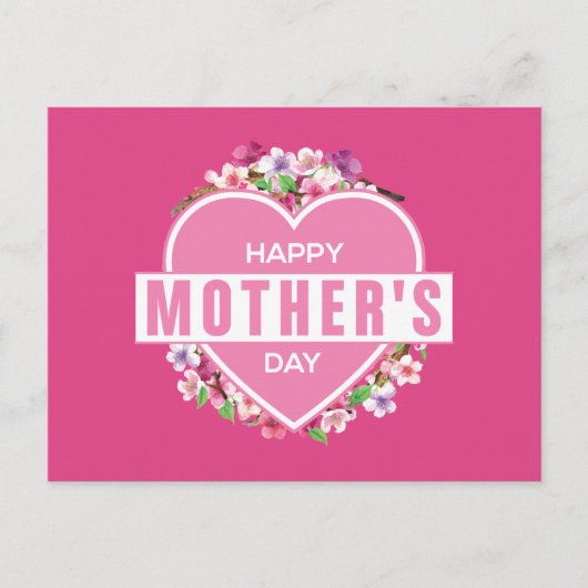 Eleganter floraler Muttertag | Postkarte (Vorderseite)