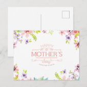 Eleganter floraler Muttertag | Postkarte (Vorne/Hinten)