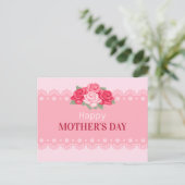 Eleganter floraler Muttertag | Postkarte (Stehend Vorderseite)