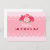 Eleganter floraler Muttertag | Postkarte (Vorne/Hinten)