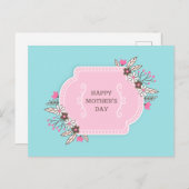Eleganter floraler Muttertag | Postkarte (Vorne/Hinten)