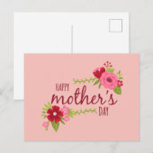 Eleganter floraler Muttertag | Postkarte (Vorne/Hinten)
