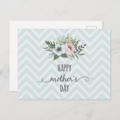 Eleganter floraler Muttertag | Postkarte (Vorne/Hinten)