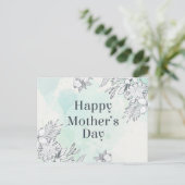 Eleganter floraler Muttertag | Postkarte (Stehend Vorderseite)