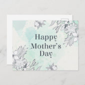 Eleganter floraler Muttertag | Postkarte (Vorne/Hinten)