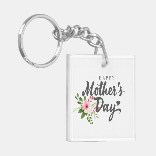 Eleganter floraler Muttertag | SCHLÜSSELANHÄNGER (Vorderseite links)