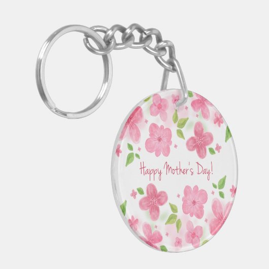Eleganter floraler Muttertag | SCHLÜSSELANHÄNGER (Vorderseite links)