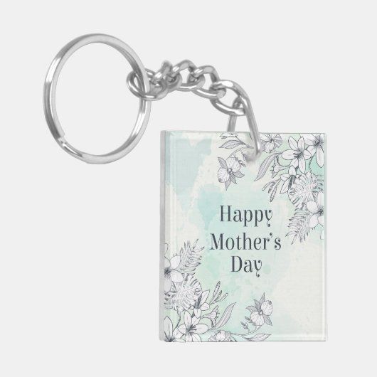 Eleganter floraler Muttertag | SCHLÜSSELANHÄNGER (Vorderseite links)