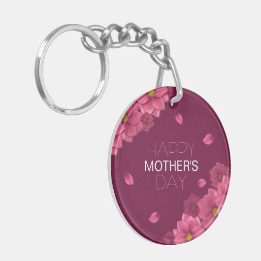 Eleganter floraler Muttertag | SCHLÜSSELANHÄNGER (Vorderseite links)