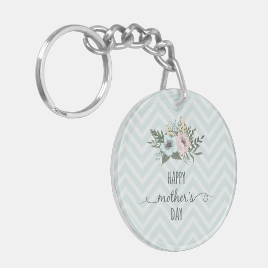 Eleganter floraler Muttertag | SCHLÜSSELANHÄNGER (Vorderseite links)