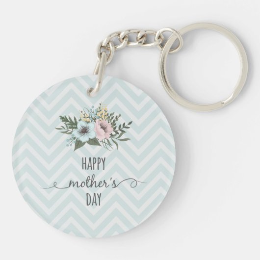 Eleganter floraler Muttertag | SCHLÜSSELANHÄNGER (Rückseite)