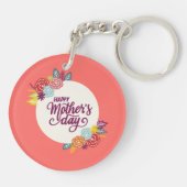 Eleganter floraler Muttertag | SCHLÜSSELANHÄNGER (Rückseite)