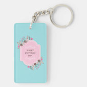 Eleganter floraler Muttertag | SCHLÜSSELANHÄNGER (Rückseite)