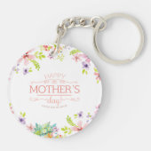 Eleganter floraler Muttertag | SCHLÜSSELANHÄNGER (Rückseite)