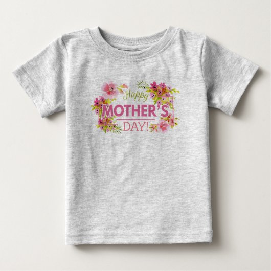 Eleganter floraler Muttertag | Sweatshirt Baby T-shirt (Vorderseite)