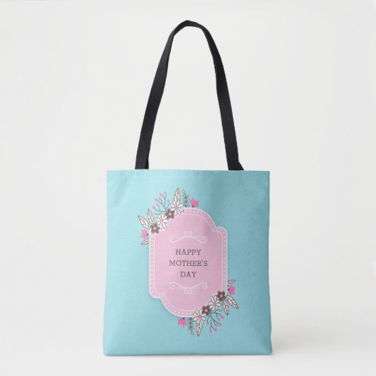 Eleganter floraler Muttertag | Tasche (Vorderseite)
