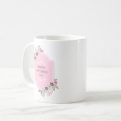 Eleganter floraler Muttertag | Tasse des Kaffees (Vorderseite Links)