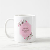 Eleganter floraler Muttertag | Tasse des Kaffees (Links)