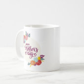 Eleganter floraler Muttertag | Tasse des Kaffees (Vorderseite Links)
