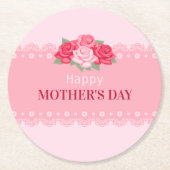Eleganter floraler Muttertag | UNTERSETZER (Vorderseite)