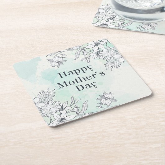 Eleganter floraler Muttertag | UNTERSETZER (angewinkelt)