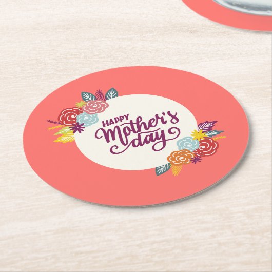 Eleganter floraler Muttertag | UNTERSETZER (Angewinkelt)