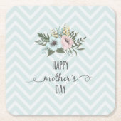 Eleganter floraler Muttertag | UNTERSETZER (Vorderseite)