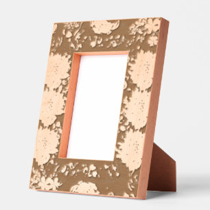 Eleganter floraler Portraitrahmen - schöner Seiten Geätzte Rahmen