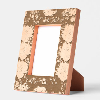 Eleganter floraler Portraitrahmen - schöner Seiten Geätzte Rahmen