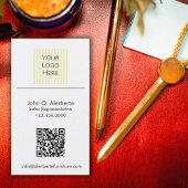 Eleganter, floraler und Extravaganter Stuhl Vertik Visitenkarte