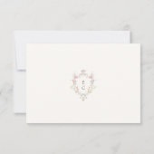 Eleganter floraler Wildblumen-Kalligrafie-QR-Code RSVP Karte (Rückseite)