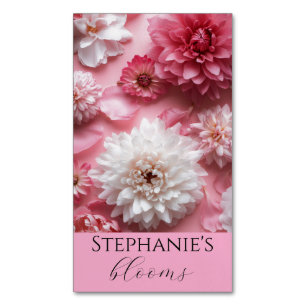 Eleganter Florist Blumen Designer Magnetische Visitenkarte