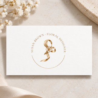 Eleganter Florist Designer Visitenkarte