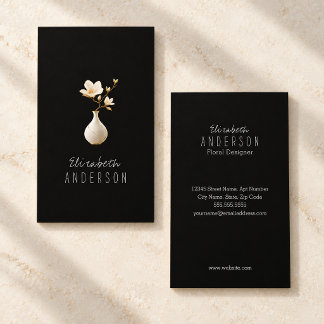 Eleganter Florist Designer Visitenkarte