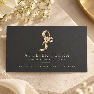 Eleganter Florist & Floraldesigner Visitenkarte