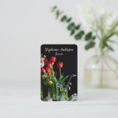Eleganter Florist Visitenkarte (Stehend Vorderseite)