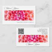 Eleganter floristischer Blume Blossom Kalligraphie Visitenkarte (Vorne/Hinten)