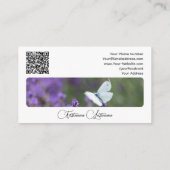 Eleganter floristischer Blume Blossom Kalligraphie Visitenkarte (Rückseite)