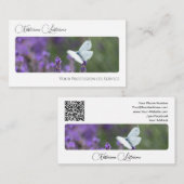 Eleganter floristischer Blume Blossom Kalligraphie Visitenkarte (Vorne/Hinten)