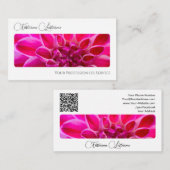 Eleganter floristischer Blume Blossom Kalligraphie Visitenkarte (Vorne/Hinten)