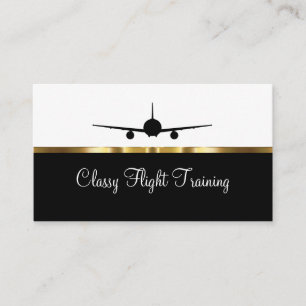 Eleganter Flugtrainingsservice Visitenkarte