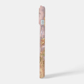 eleganter flüssiger Marmor iPhone 15 Hülle (Linke Seite)