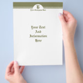 Eleganter Flyer (Hand)