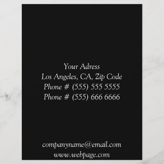 Eleganter Flyer (Hinten)