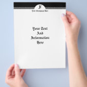 Eleganter Flyer (Hand)