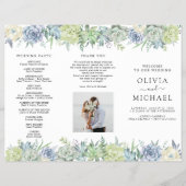 Eleganter Flyer für eine Hochzeitsfeier im Grünen (Vorne)