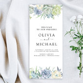 Eleganter Flyer für eine Hochzeitsfeier im Grünen