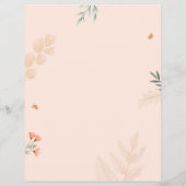 Eleganter Flyer für Hochzeitsplaner | Moderne Flor (Hinten)