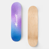 Eleganter Foil Ombre Gradient Skateboard (Vorderseite)