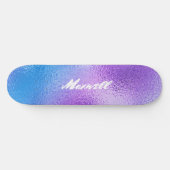 Eleganter Foil Ombre Gradient Skateboard (Horizontal)